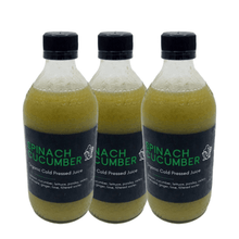 Load image into Gallery viewer, Mono ConGO JUICES 3 x 500 ML BOTTLES Cold Pressed Spinach Cucumber Juice