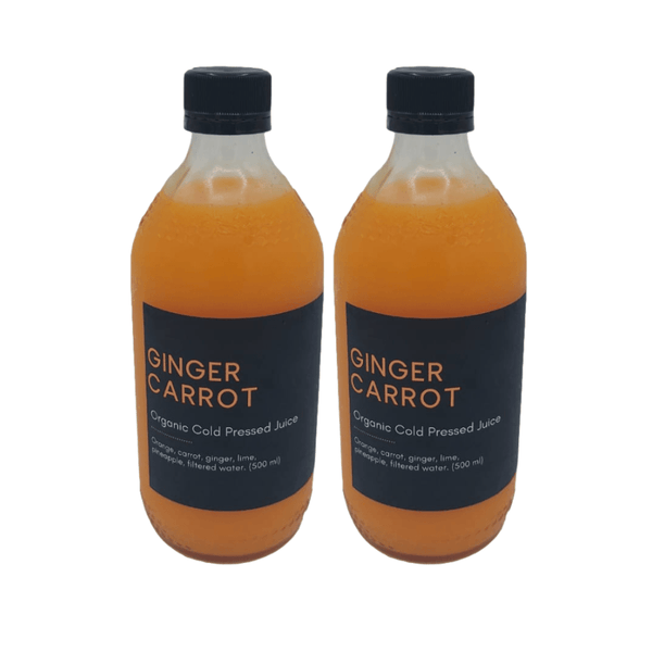 Mono ConGO JUICES 2 - 500 ML BOTTLES Cold Pressed Ginger Carrot Juice