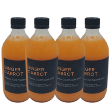 Cargar imagen en el visor de la galería, Mono ConGO JUICES 4 - 500ML BOTTLES Cold Pressed Ginger Carrot Juice
