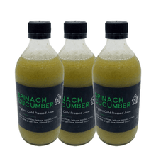 Load image into Gallery viewer, Mono ConGO JUICES 3 x 500 ML BOTTLES Cold Pressed Spinach Cucumber Juice
